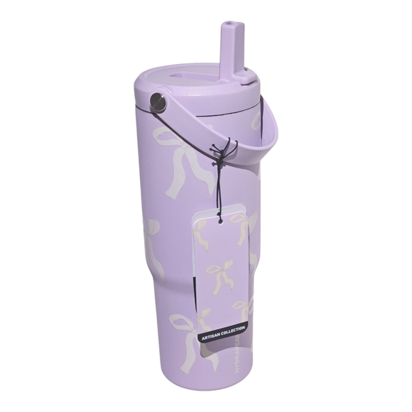 HYDRAPEAK Nomad Lilac Bow 32 Oz Insulated Water Bottle Tumbler Artisan Spring - Picture 4 of 4